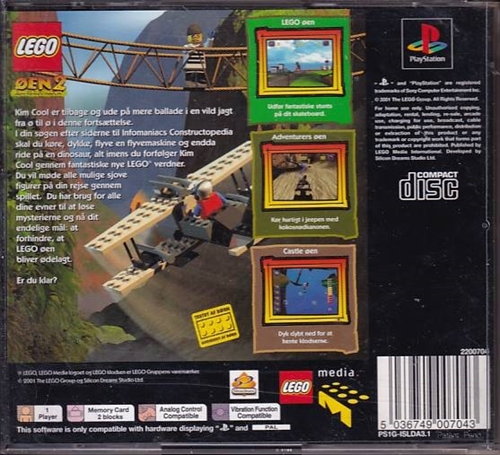 Lego Øen 2 - PS1 (B Grade) (Genbrug)